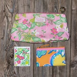 NEW Lilly Pulitzer & Estee Mirror and Makeup Bags